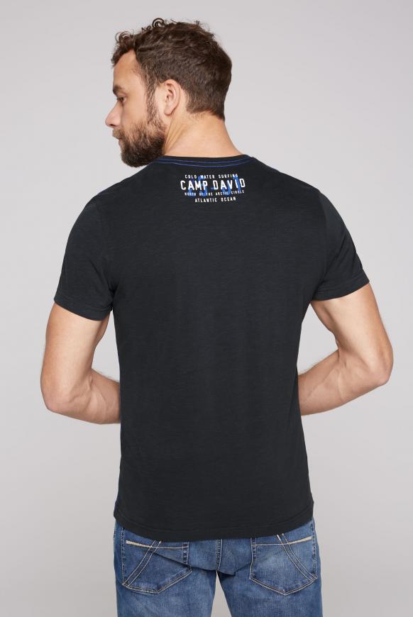 T-Shirt mit Label Print