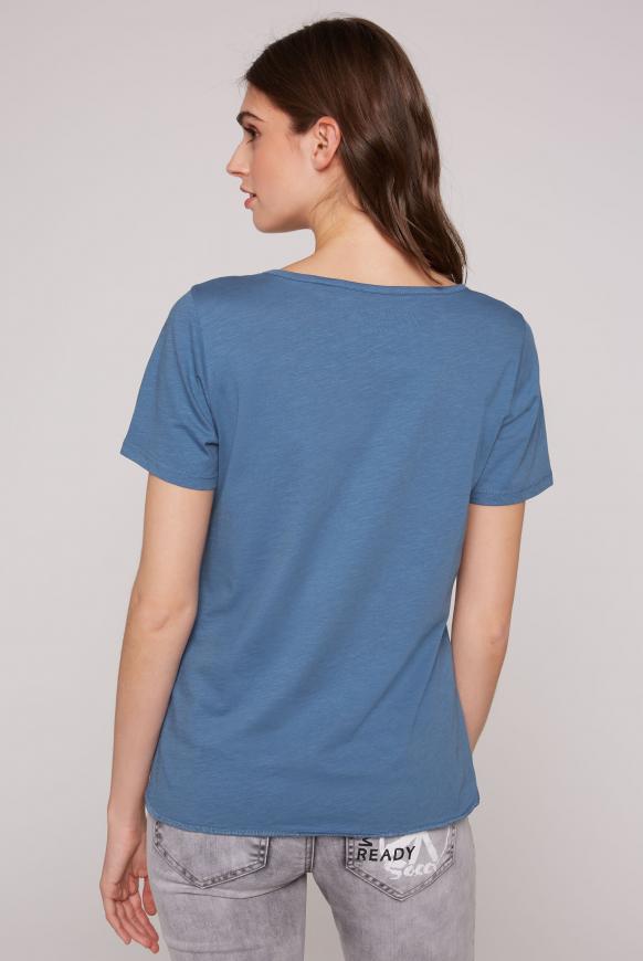 T-Shirt mit Pailletten-Artwork