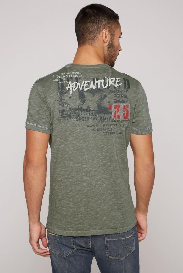 T-Shirt mit Tapes und Rücken-Artwork