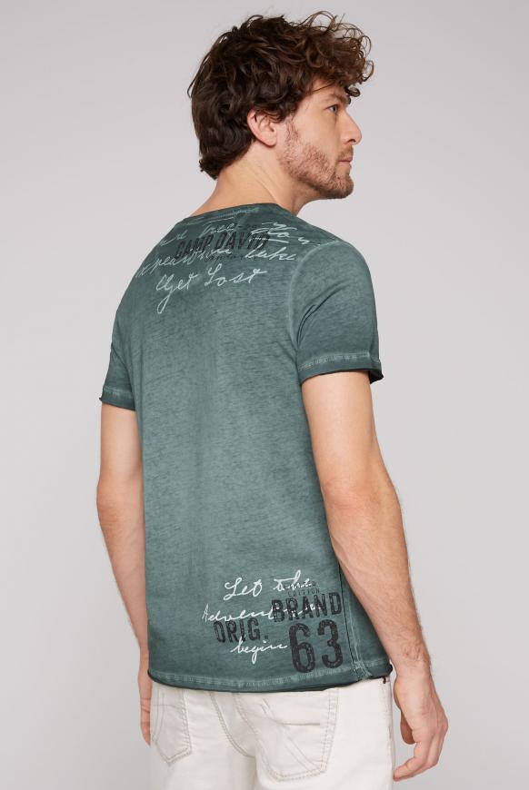 T-Shirt mit Used-Optik und Prints
