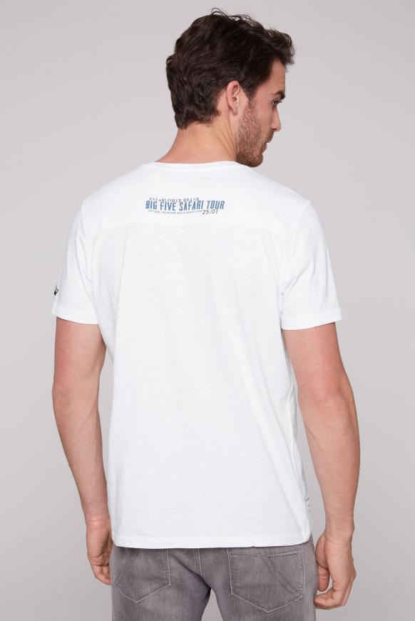 T-Shirt mit V-Neck und Artworks