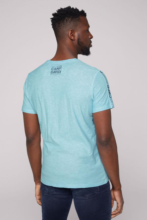 T-Shirt mit V-Neck und Schultertape