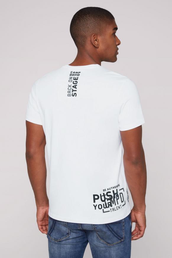 T-Shirt mit vielen Logo Prints