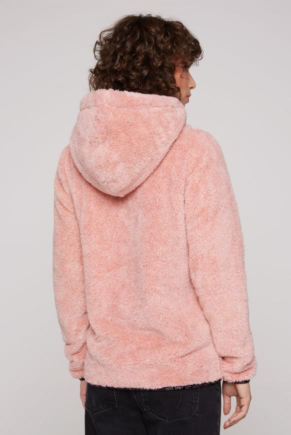 Teddyplüschjacke mit Kapuze