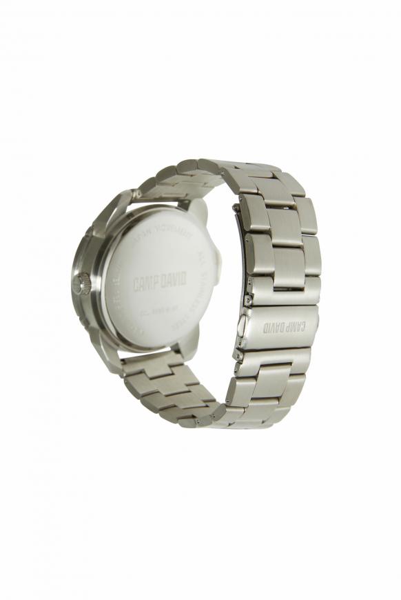 Uhr aus Edelstahl mit Gliederarmband