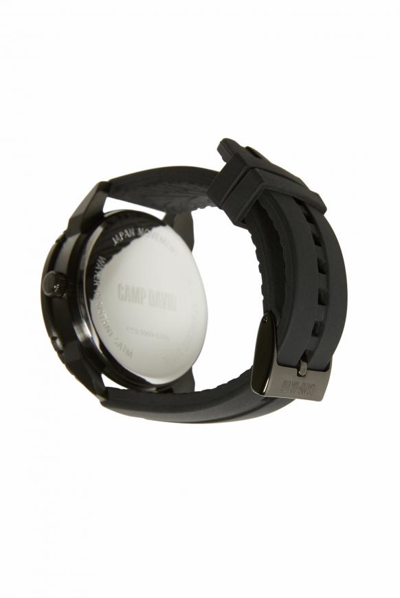 Uhr aus Edelstahl mit Silikonarmband