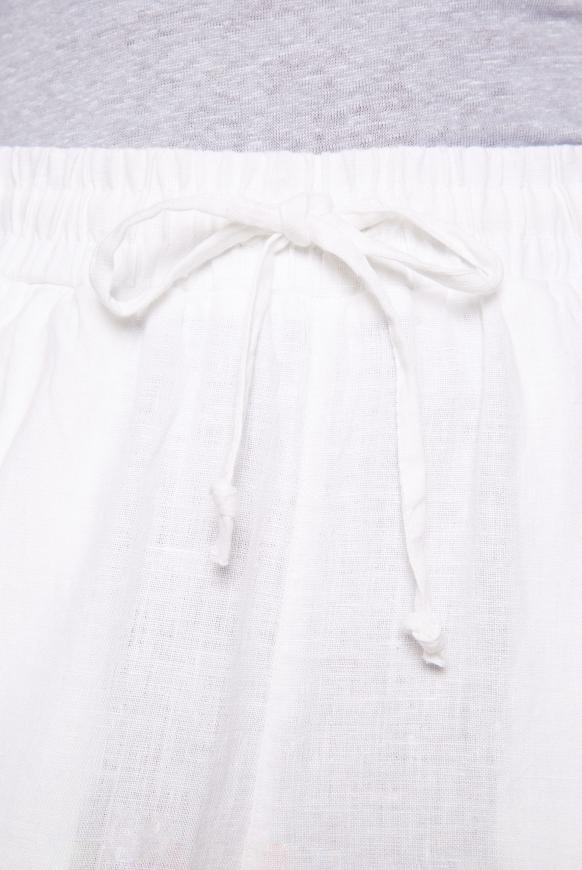 Weite Hose aus Leinen