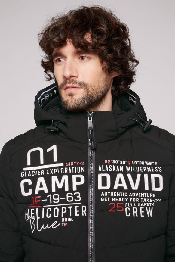 Winterjacke mit Kapuze im Ski-Design
