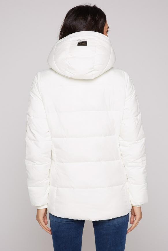 Winterjacke mit Kapuze und Logo-Tapes