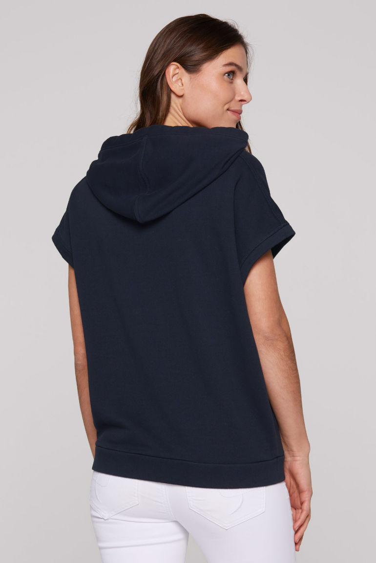 Ärmelloser Oversized Hoodie mit Artwork