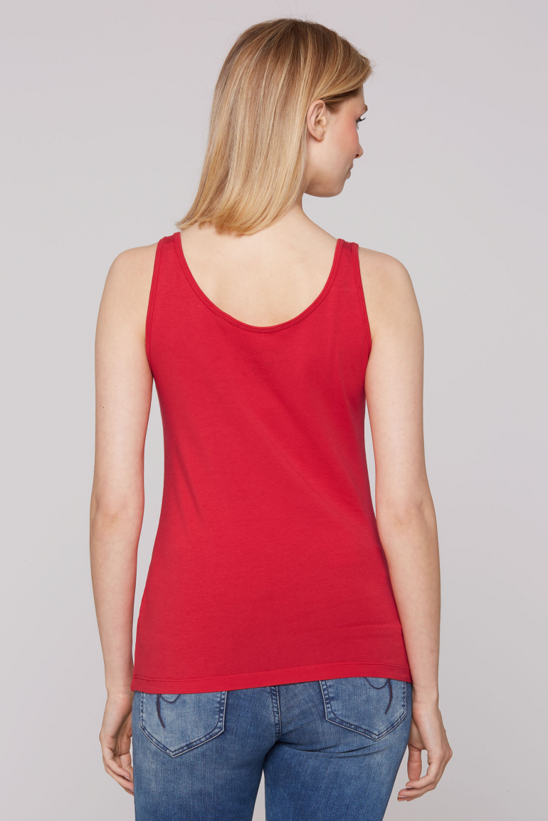 Basic Top mit Mini Logo Print
