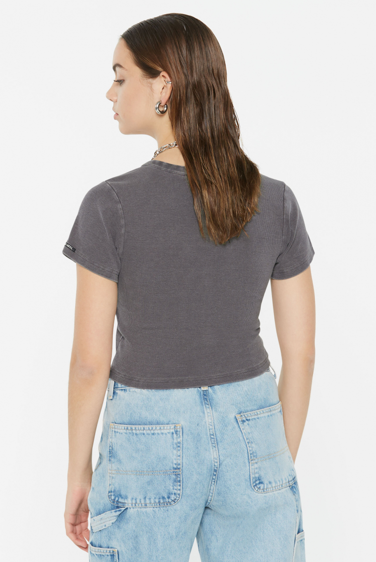 CLE-O Cropped Rib Cardigan