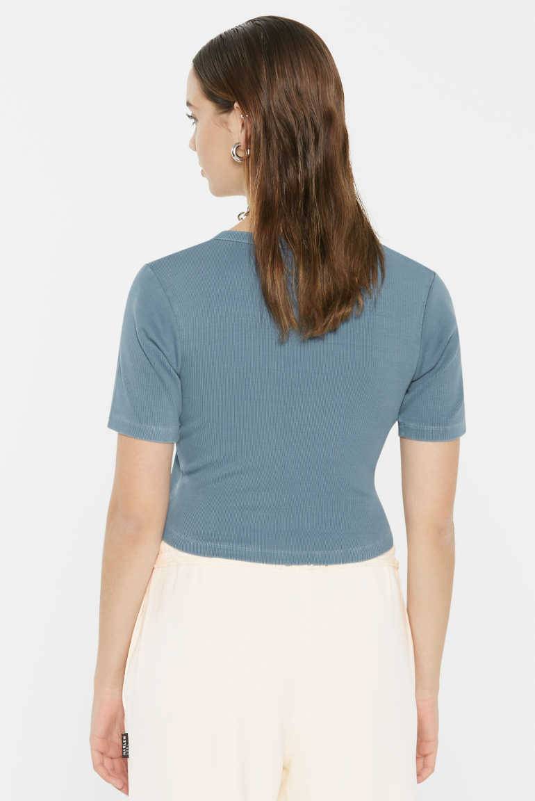 CLE-O Cropped Rib Cardigan