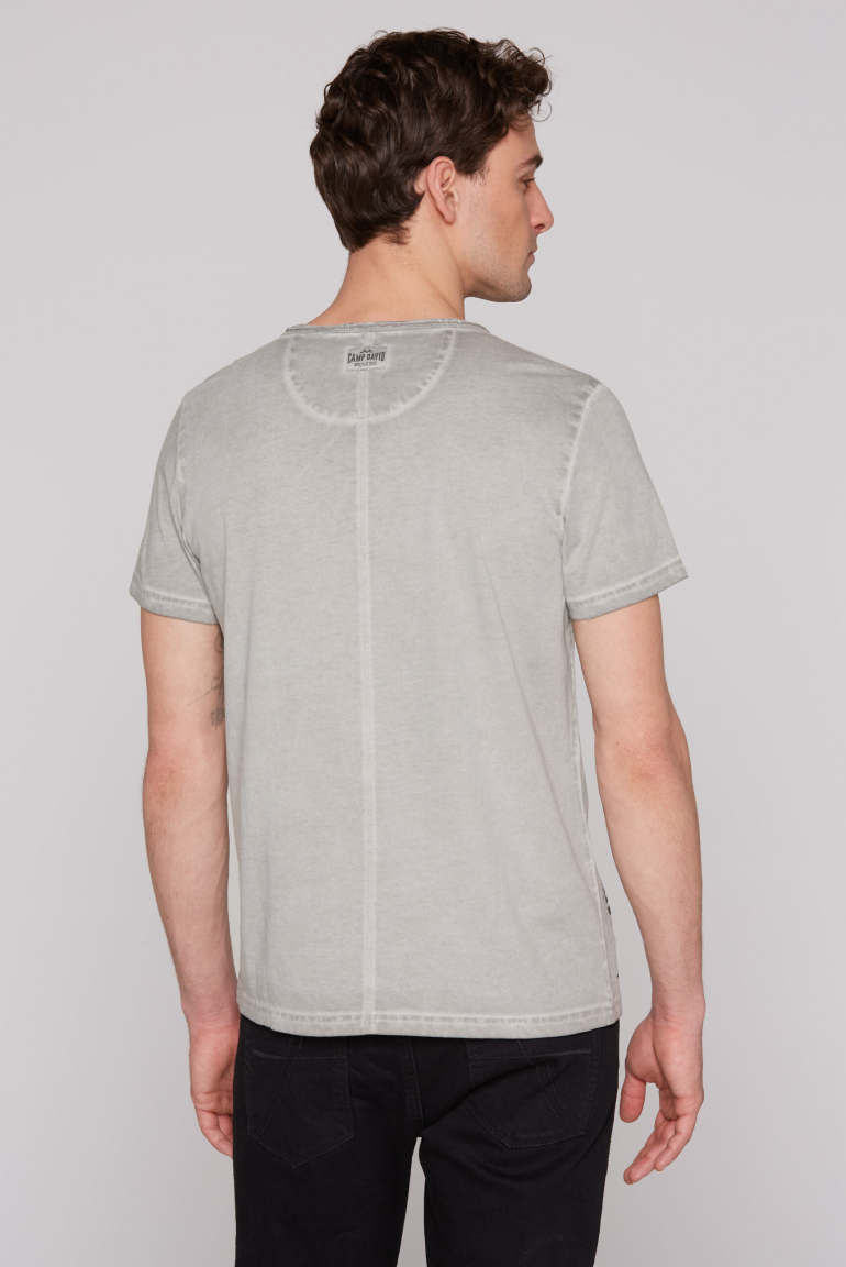 Henley-Shirt Oil Dyed mit BBQ Prints