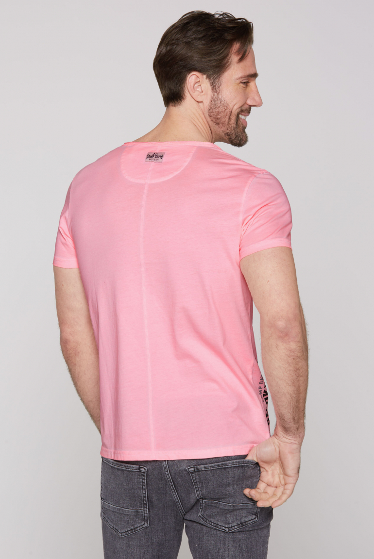 Henley-Shirt Oil Dyed mit BBQ Prints