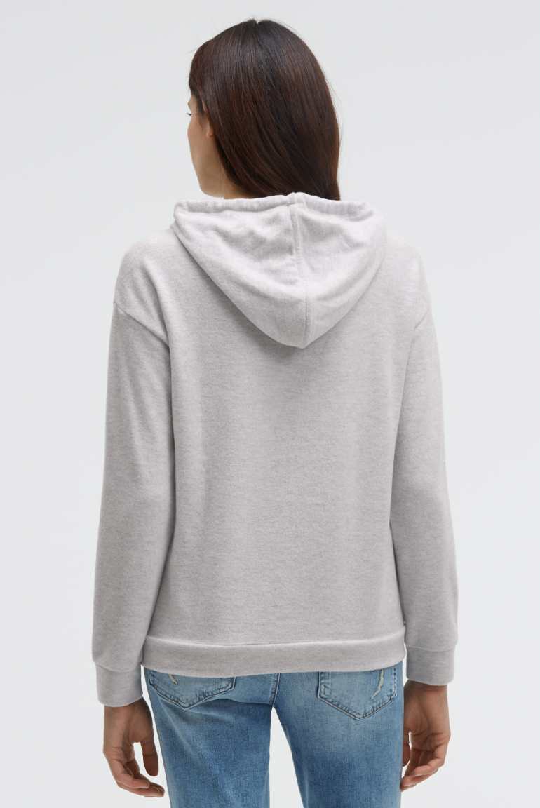 Hoodie aus Flauschstrick