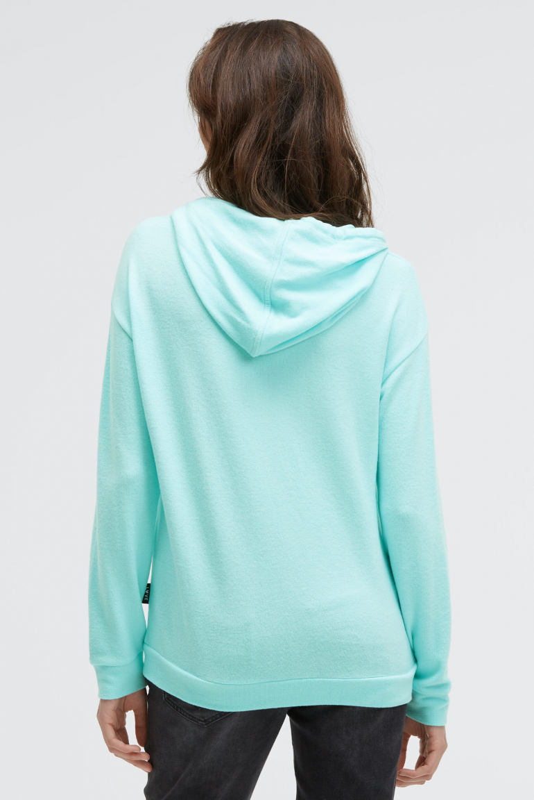 Hoodie aus Flauschstrick