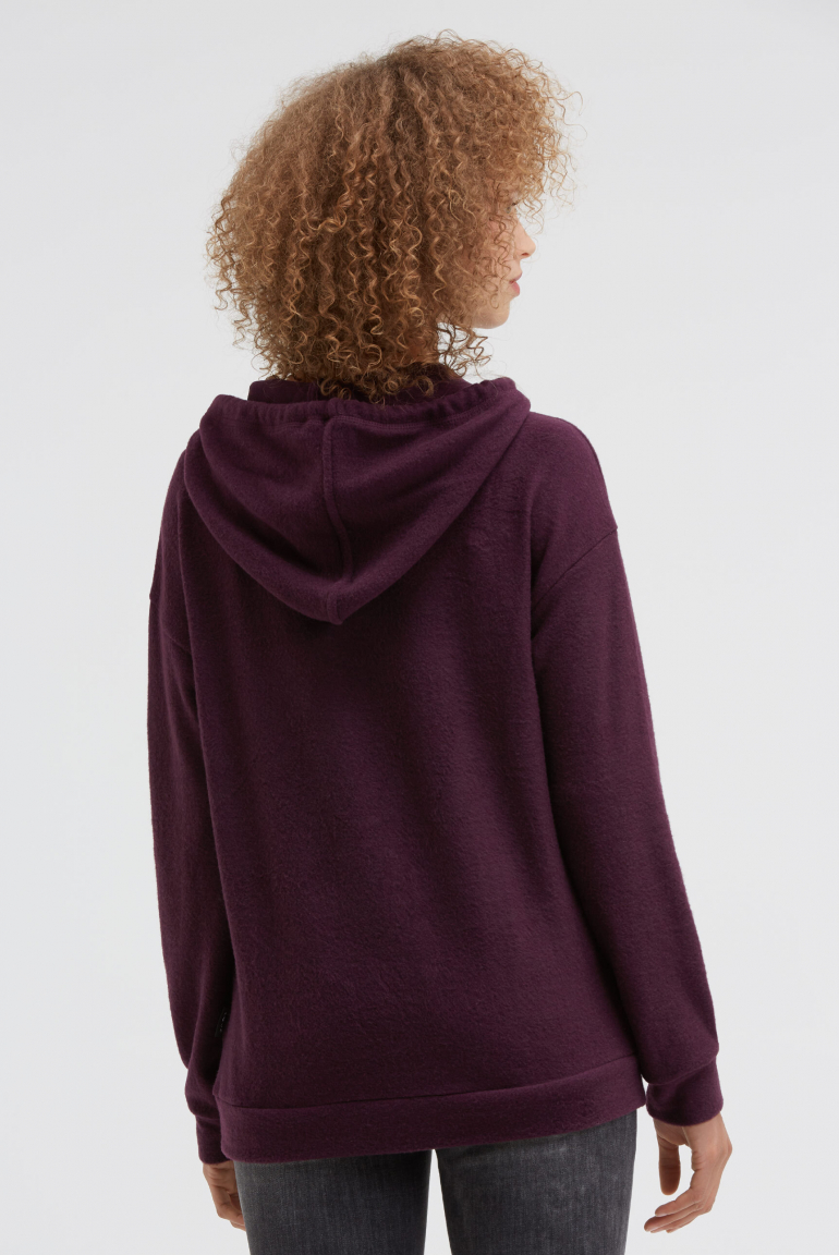 Hoodie aus Flauschstrick