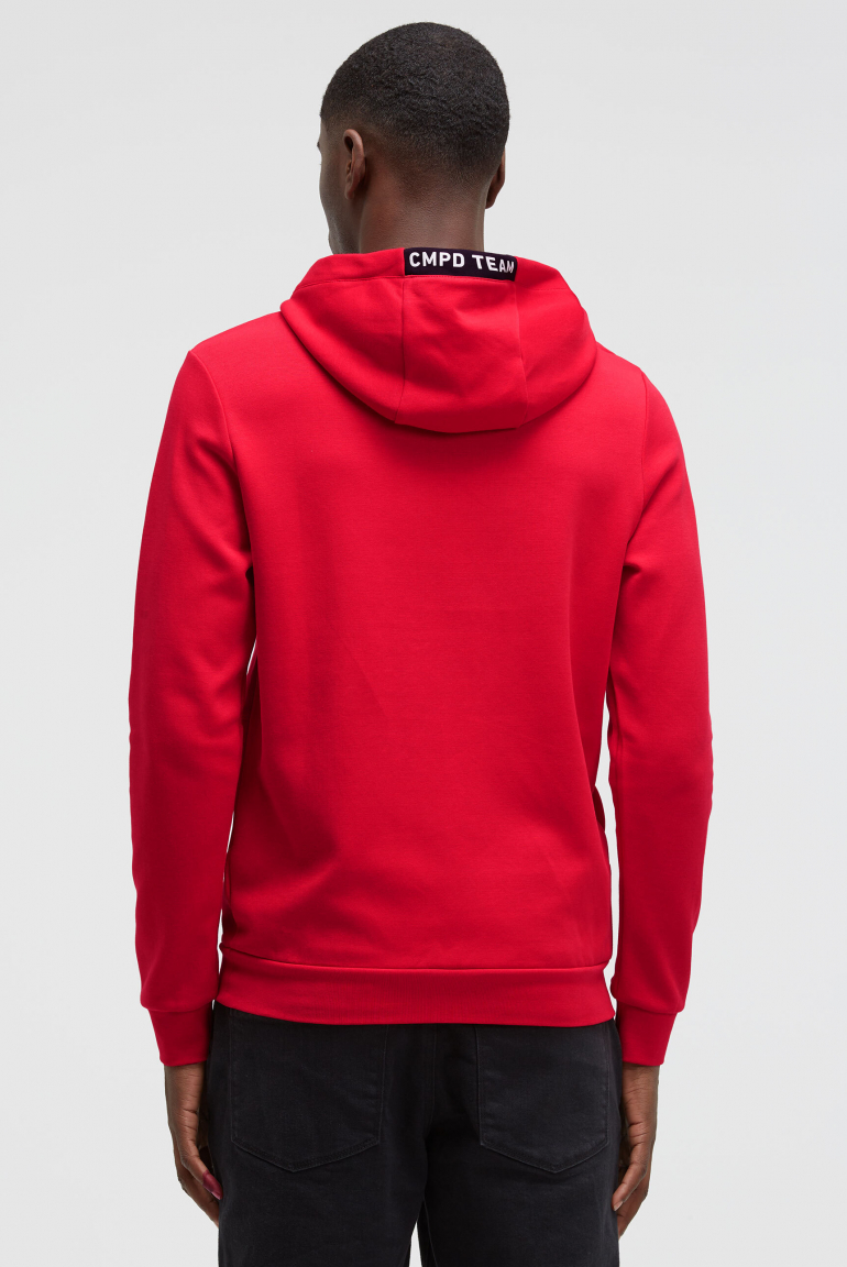Hoodie aus Interlock mit Rubber Artwork