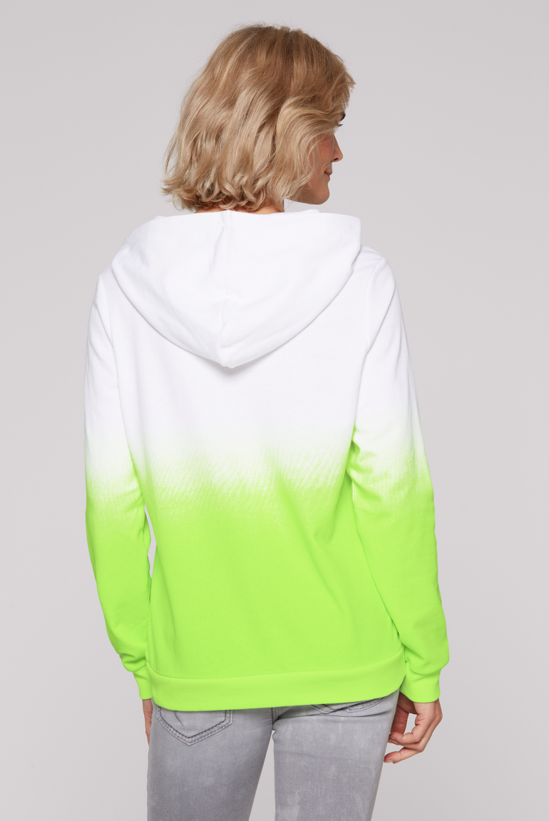 Hoodie Dip Dye mit Logo Print