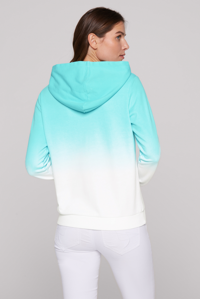Hoodie Dip Dye mit Logo Print