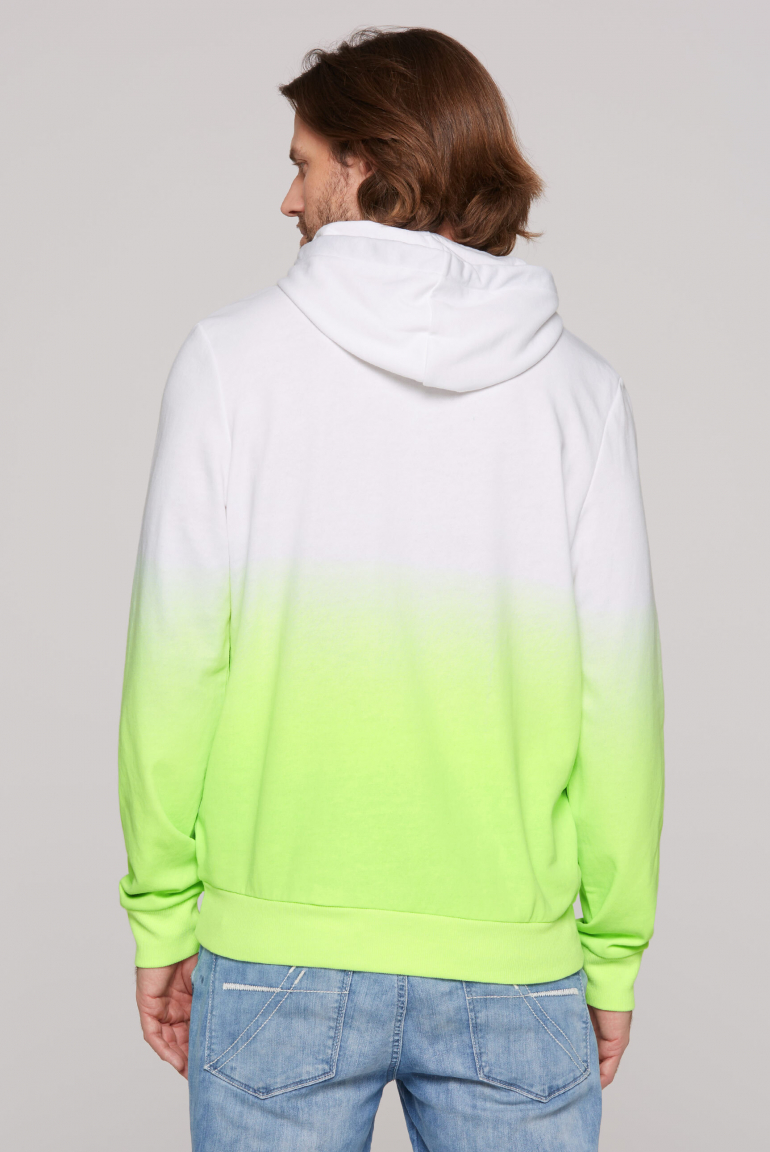 Hoodie Dip Dye mit Puffprint
