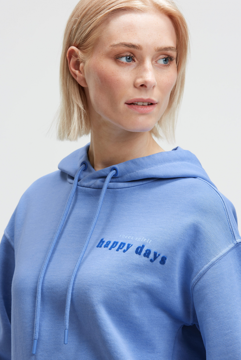 Hoodie mit dekorativem Rücken-Artwork