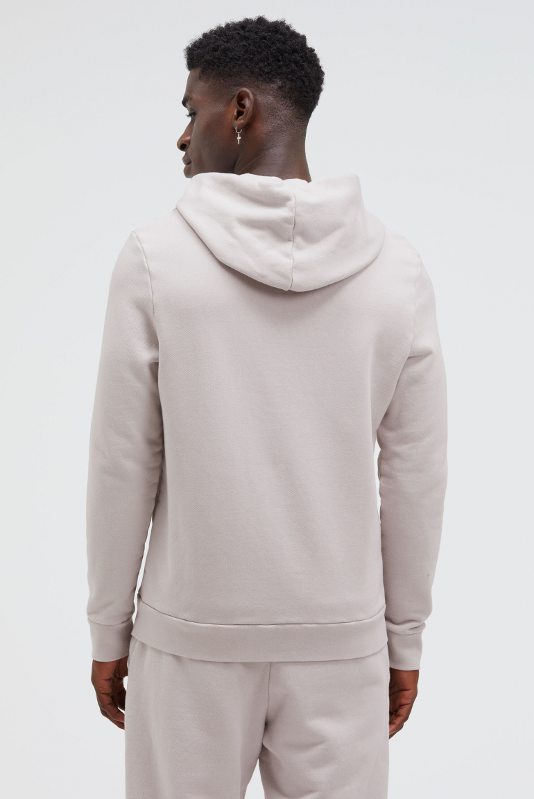 Hoodie mit Twill-Struktur und Stickerei