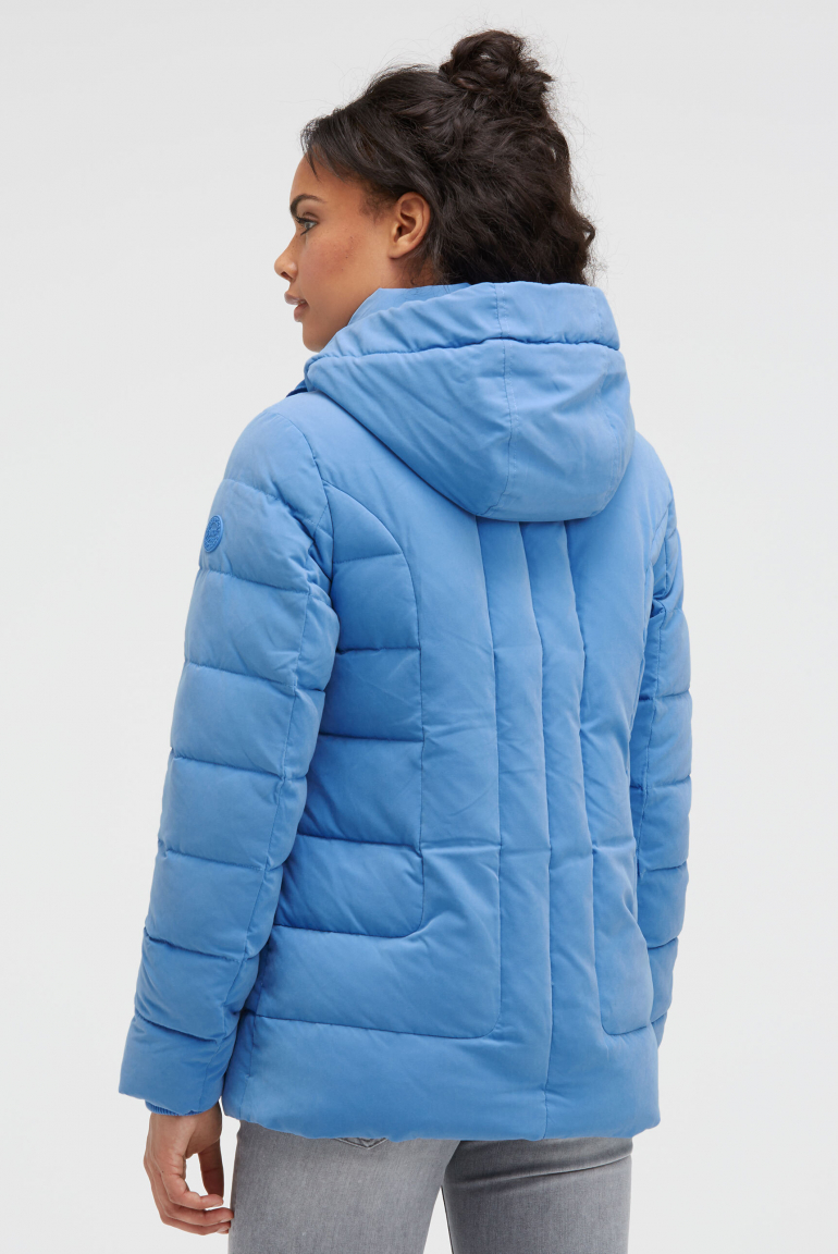 Jacke mit Stepp-Design und Kapuze