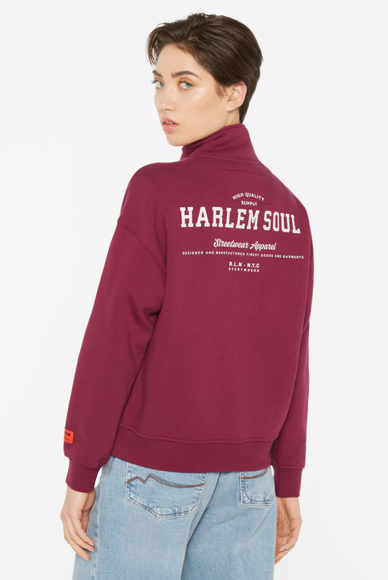 KAY-LA Troyer-Sweatshirt mit Back-Print