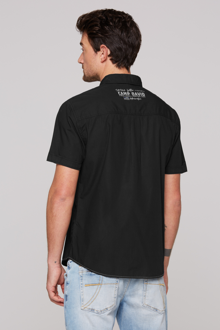 Kurzarmhemd mit Label Prints