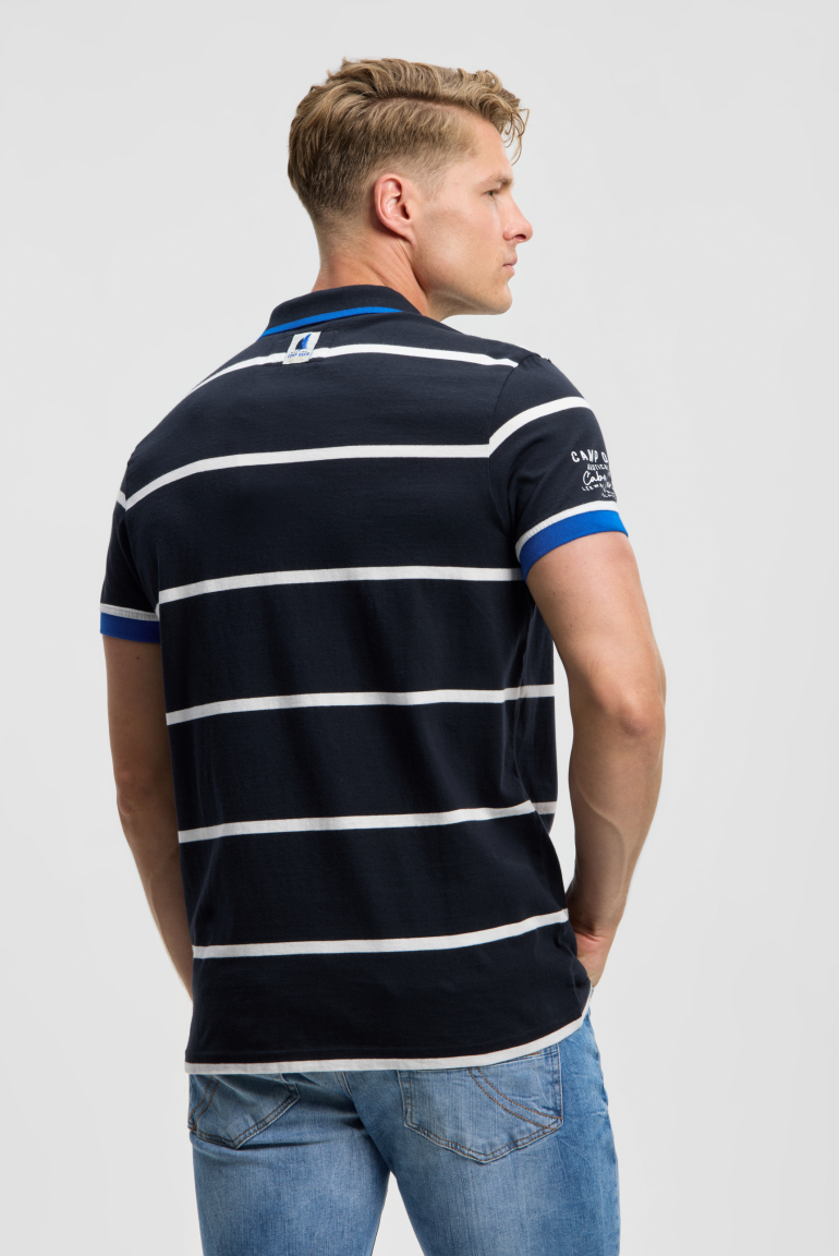 Kurzarmpolo mit Streifen-Design