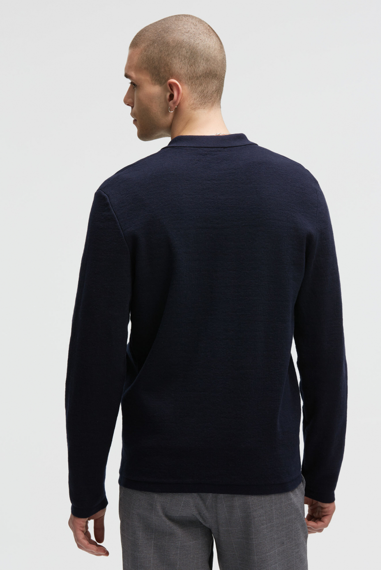 Langarmhemd im Strick-Design