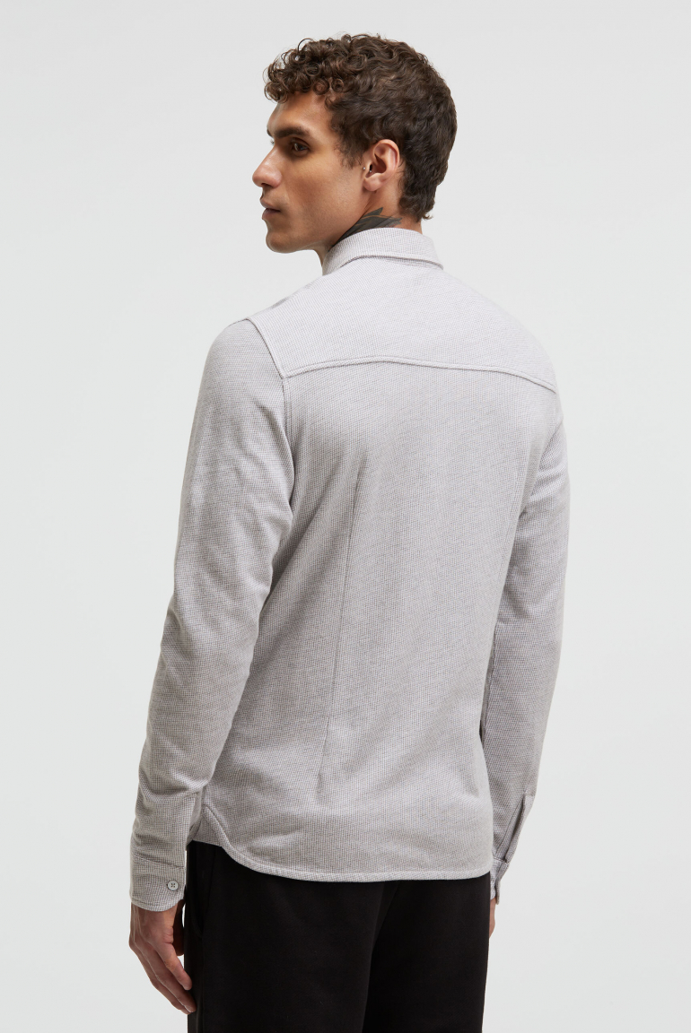 Langarmhemd mit Mini Pepitamuster