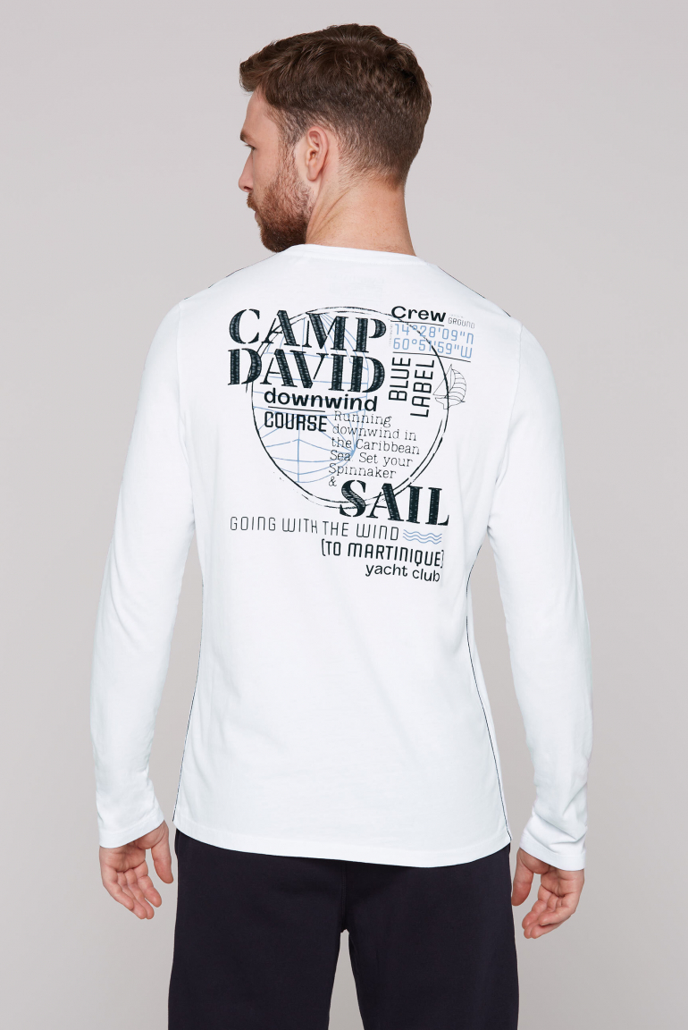 Langarmshirt mit Rücken-Print