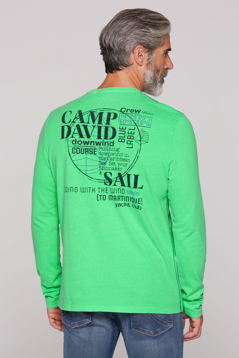 Langarmshirt mit Rücken-Print