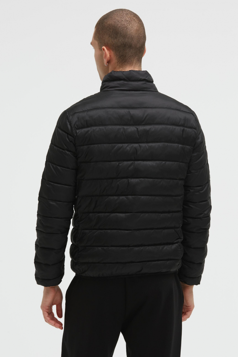 Leichte Steppjacke mit Logo Print