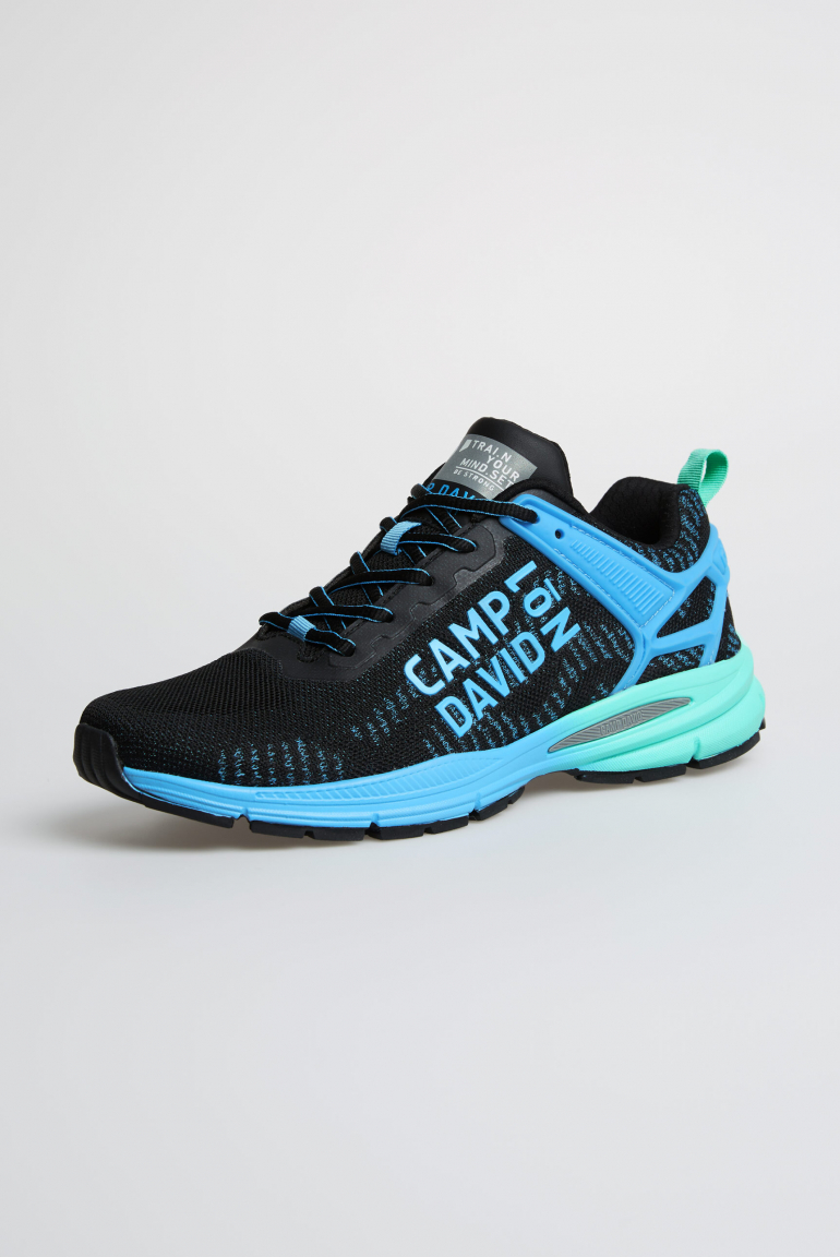 Leichter Sneaker im Knit-Design mit Logo Artwork