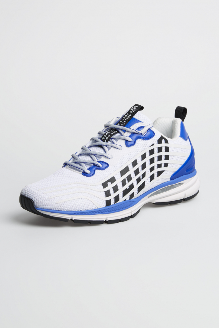 Leichter Sneaker im Knit-Design mit Rubber Artwork