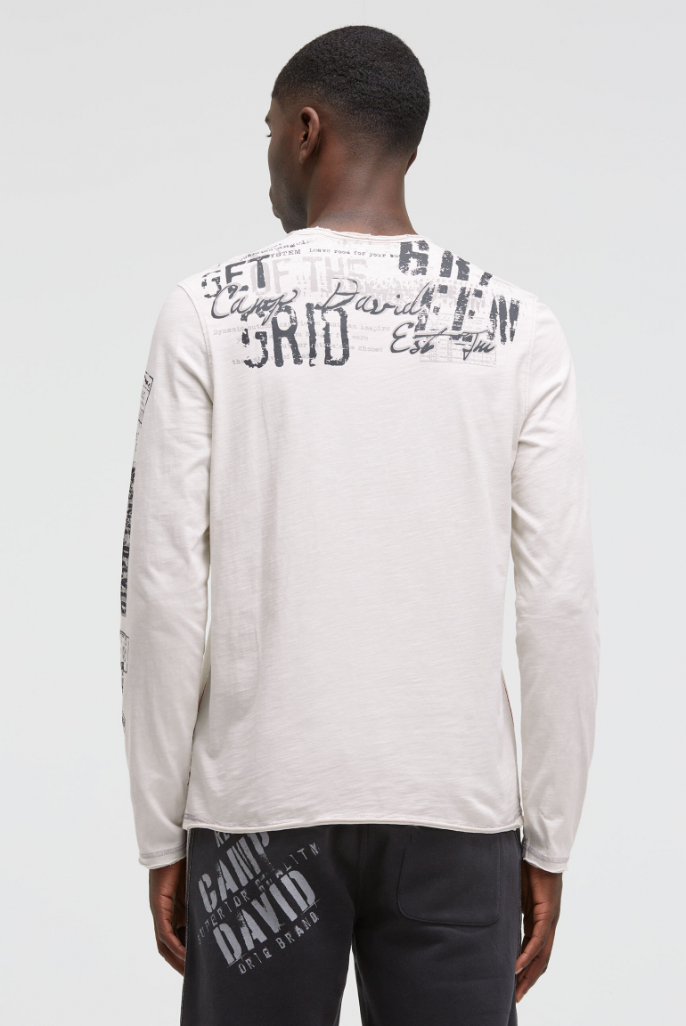 Longsleeve im Vintage Look mit Used Prints