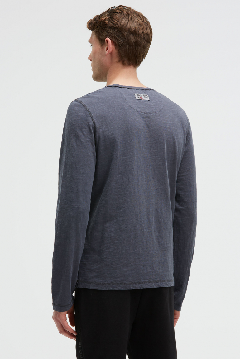 Longsleeve mit Tape und Photoprint