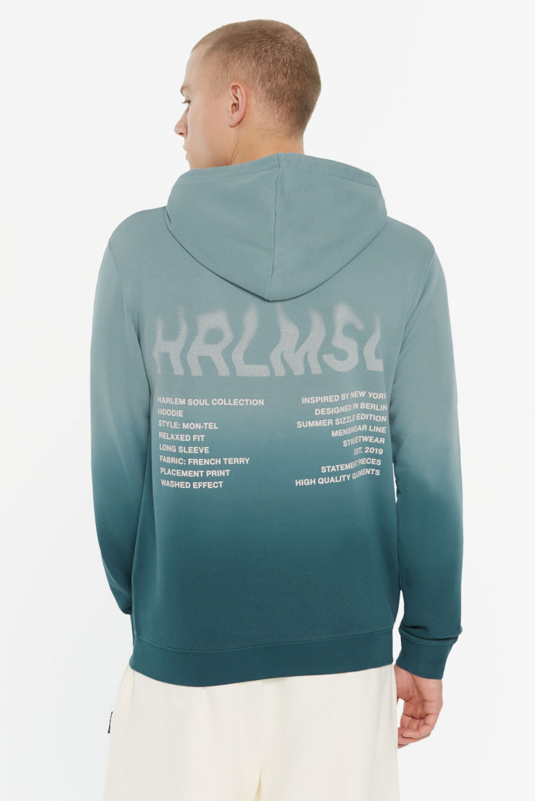 MON-TEL Hoodie Dip Dyed printed