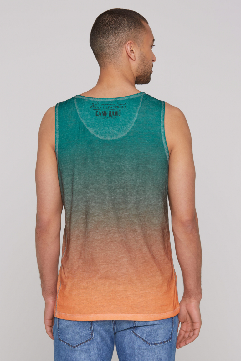 Muskelshirt Dip Dye mit Ausbrenner-Effekten