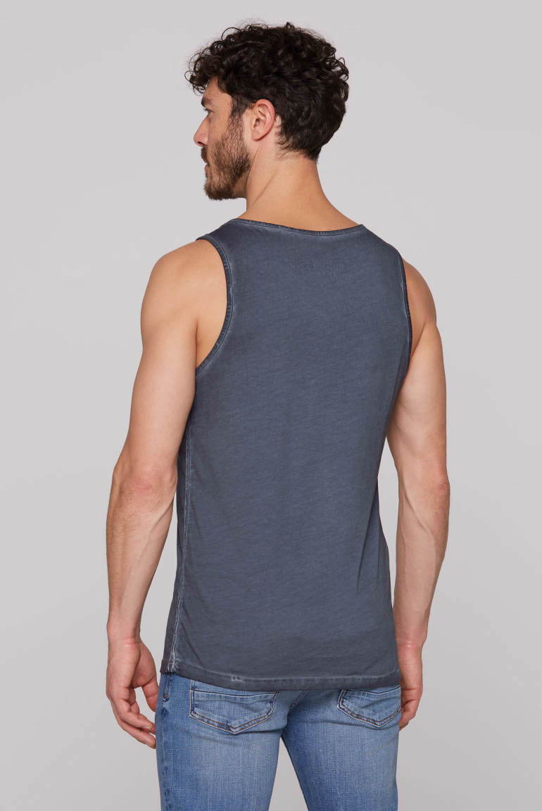 Muskelshirt mit Print im Used Look