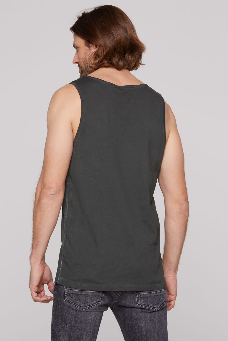 Muskelshirt mit Print im Used Look