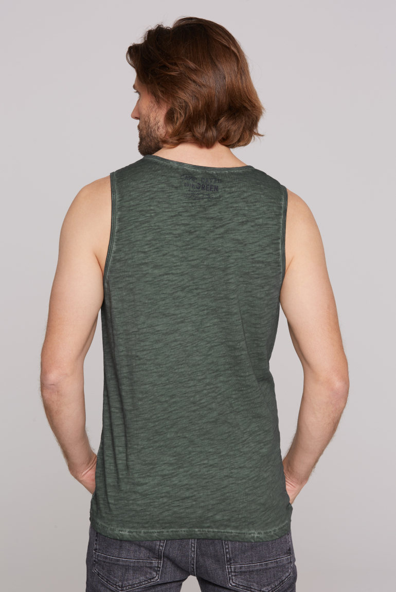 Muskelshirt Oil Dyed mit Photoprint
