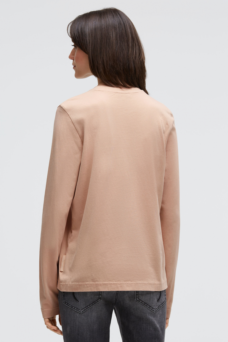 Oversized Longsleeve mit Label Print