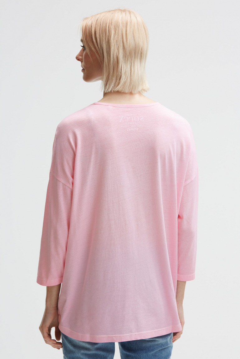 Oversized-Shirt Oil Dyed mit Artwork
