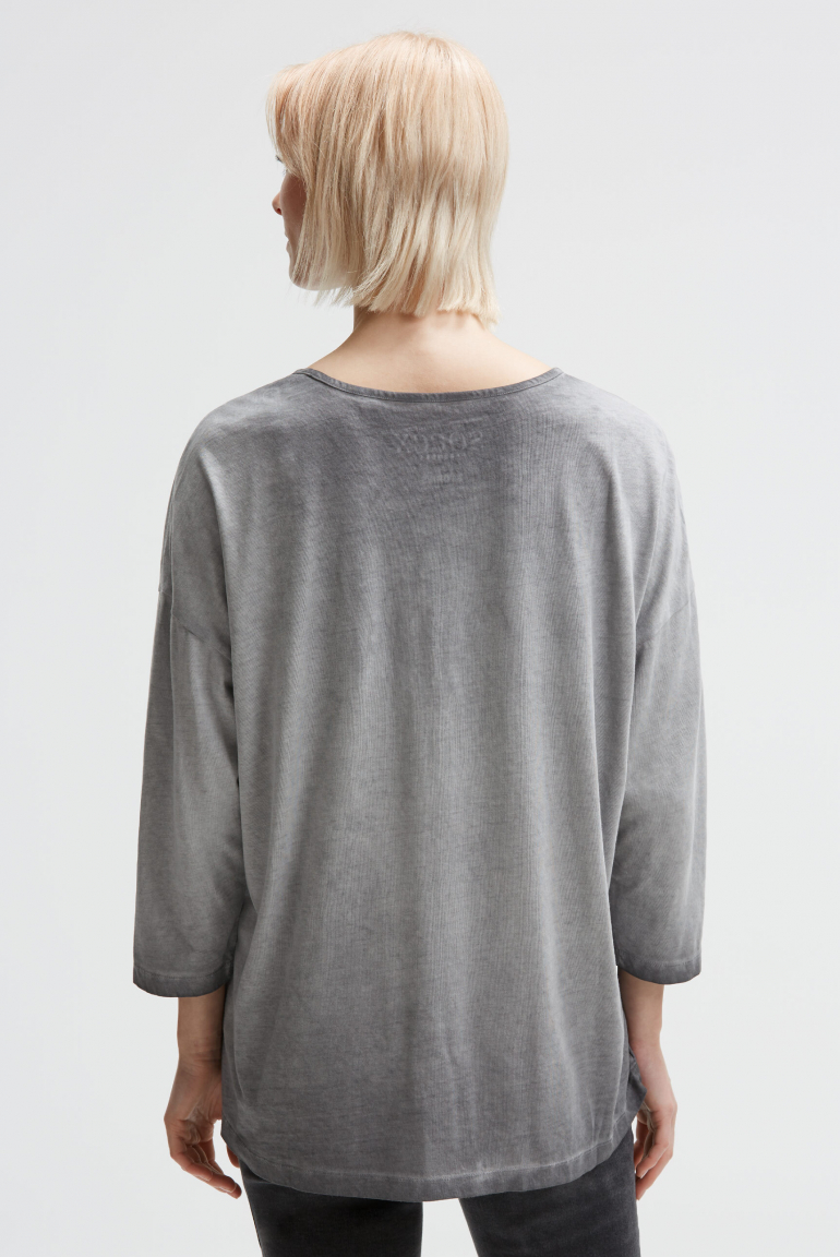Oversized-Shirt Oil Dyed mit Artwork