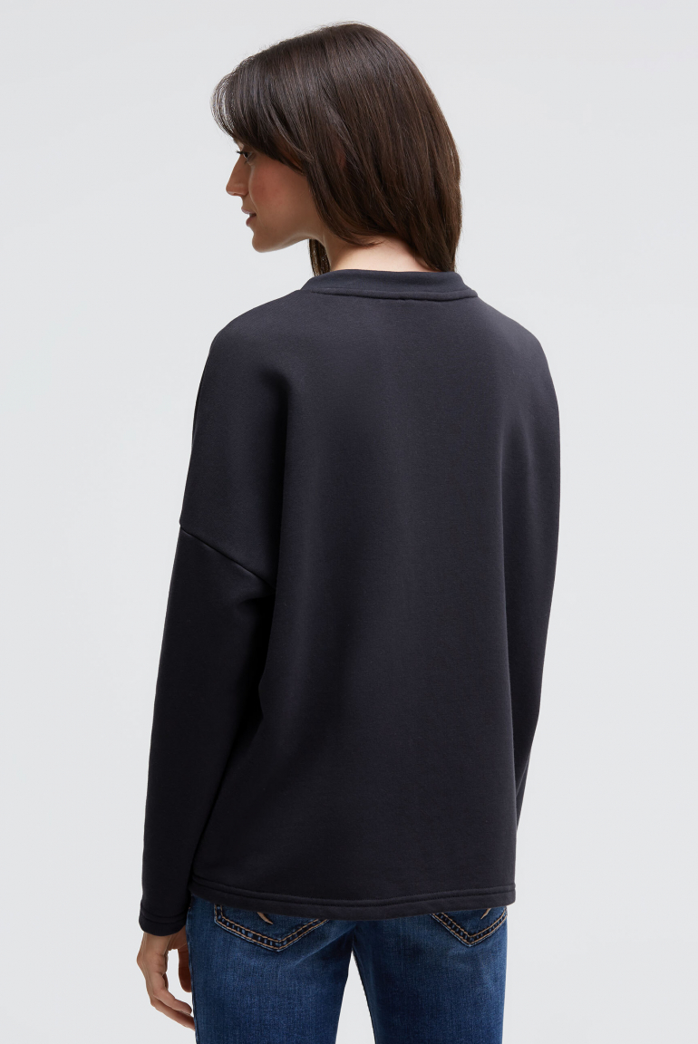 Oversized Sweatshirt mit Wording Print